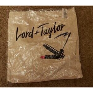 Lord and Taylors canvas Tote NEW NEVER U